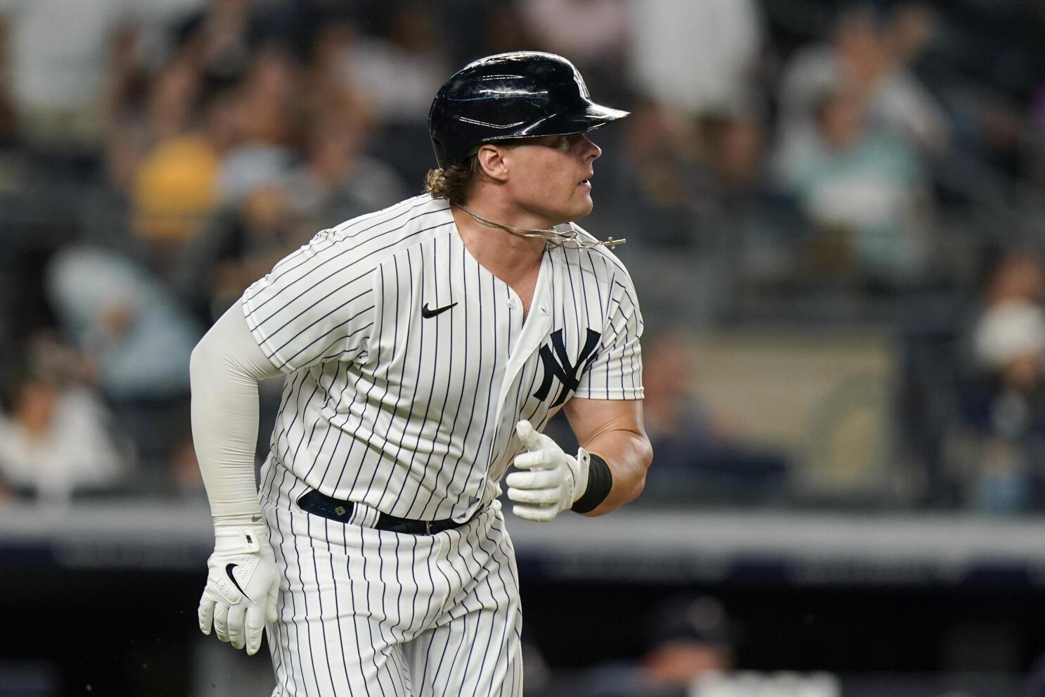 With A Chip On His Shoulder And His Jersey Unbuttoned, Luke Voit