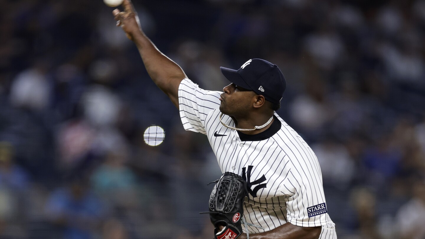 Yanks pitcher Luis Severino out for season with strained left oblique
