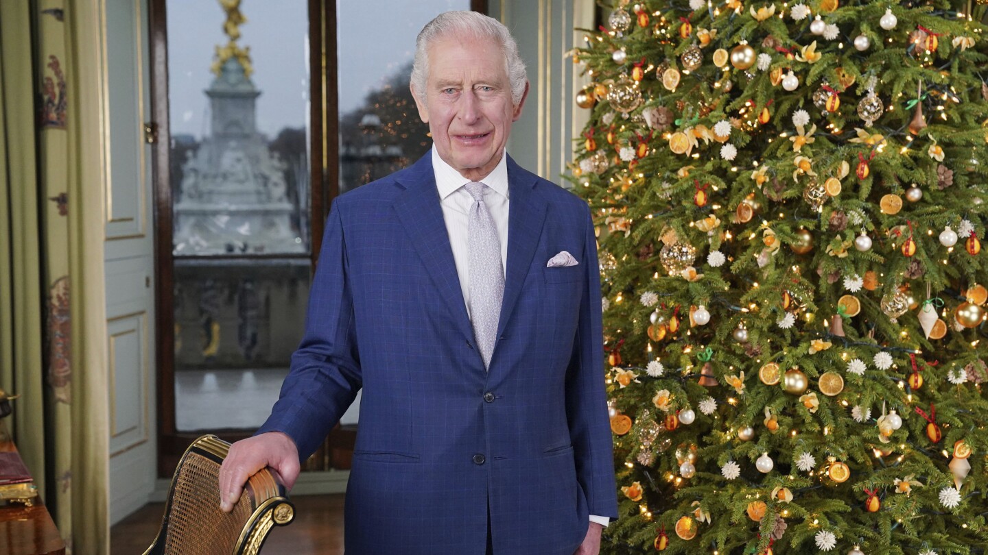 King Charles III’s annual Christmas message from Buckingham Palace includes sustainable touches