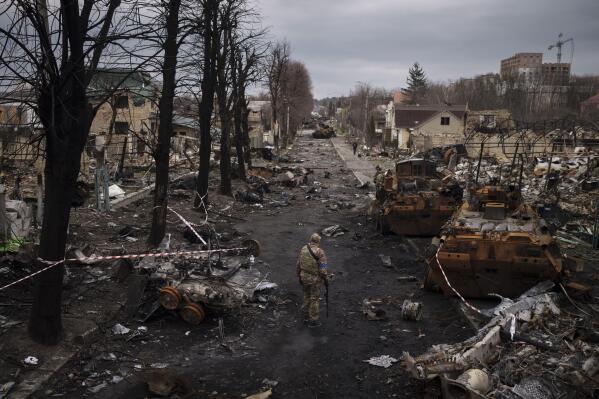 Kyiv in ruins