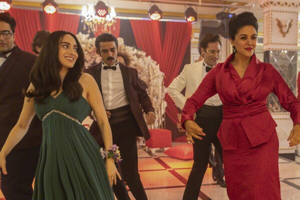 This image released by Sony Pictures Classics shows Layla Mohammadi, foreground left, and Niousha Noor in a scene from "The Persian Version." (Yiget Eken/Sony Pictures Classics via AP)