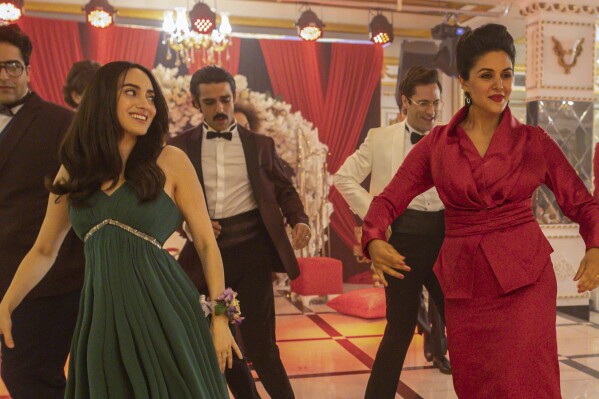 This image released by Sony Pictures Classics shows Layla Mohammadi, foreground left, and Niousha Noor in a scene from 