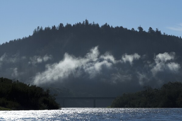 Highway 101 is seen in the distance on Thursday, September 19, 2024, as you travel through Klamath, Calif. (AP Photo/Godfredo A. Vasquez)