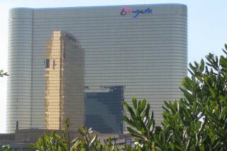This Oct. 1, 2020 photo shows the exterior of the Borgata casino in Atlantic City, N.J. On April 16, 2021, New Jersey gambling regulators released statistics showing that the Atlantic City casinos more than doubled their gambling revenue in March 2021 compared to a year earlier, when casinos were forced to shut down in mid-March due to the coronavirus pandemic. Both the Borgata and Hard Rock casinos posted identical revenue increases of 178.2% this March. (AP Photo/Wayne Parry)
