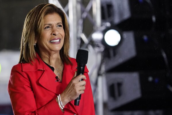 FILE - Hoda Kotb appears on NBC's "Today" show at Rockefeller Plaza on Thursday, May 19, 2022, in New York. (Photo by Charles Sykes/Invision/AP, File)