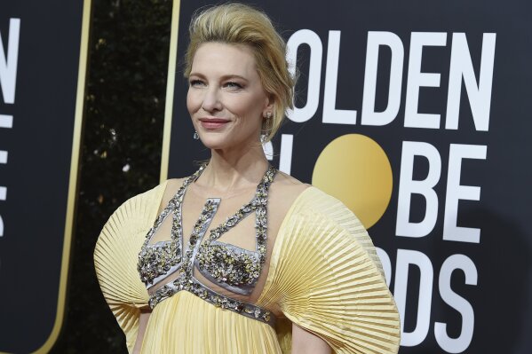 Cate Blanchett arrives at the 77th annual Golden Globe Awards at the Beverly Hilton Hotel on Sunday, Jan. 5, 2020, in Beverly Hills, Calif. (Photo by Jordan Strauss/Invision/AP)