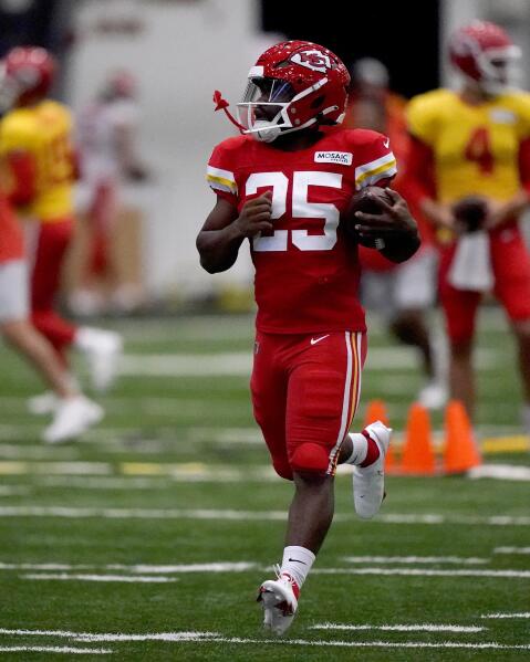 Rutgers running back Isiah Pacheco participates in a drill at the