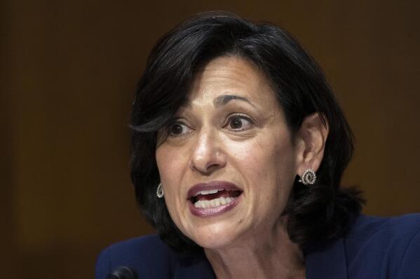 FILE - Dr. Rochelle Walensky, Director of the Centers for Disease Control and Prevention, testifies during a Senate Health, Education, Labor, and Pensions Committee hearing to examine an update on the ongoing Federal response to COVID-19, June 16, 2022, on Capitol Hill in Washington.  U.S. Centers for Disease Control and Prevention said in a statement that  Walensky tested positive Friday, Oct. 21,  and has mild symptoms.  (AP Photo/Manuel Balce Ceneta, File)