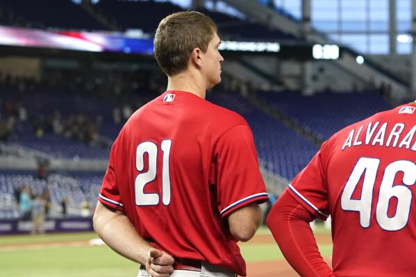 The Phillies will wear their red jerseys for Wednesday's game at Dodger  Stadium