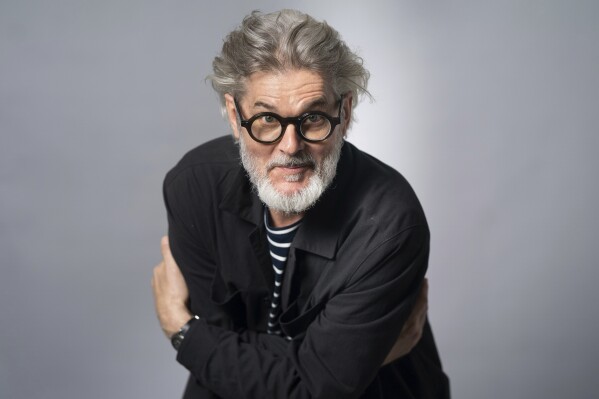 Children's book author Mo Willems poses for a portrait on April 22, 2025, in New York. (AP Photo/Gary Gerard Hamilton)