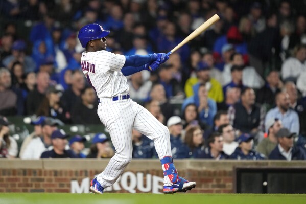 Game Highlights: Canario Crushes Grand Slam for 1st MLB Home Run, Cubs Win  14-1