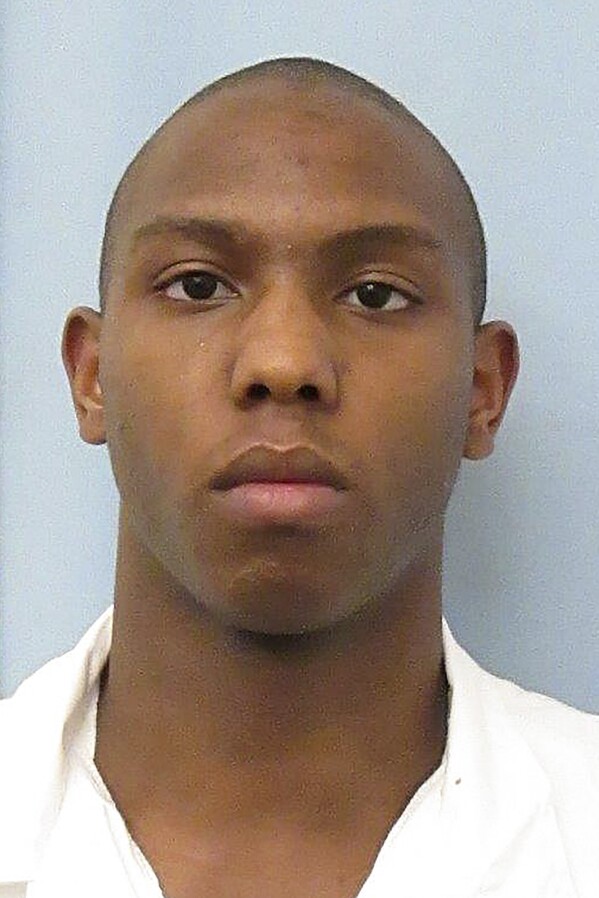 This 2013 photo shows Braxton Moon who was killed while on prison work detail on an Alabama highway when he was hit by a tractor trailer that swerved off the interstate. (Alabama Department of Corrections via AP)