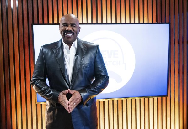 Steve Harvey poses for a portrait on Thursday, Sept. 17, 2020 in Atlanta. Harvey says his daytime talk show being canceled by NBC opened up new doors with Facebook Watch. The comedian launched “Steve on Watch" on the streaming platform. (Photo by Paul R. Giunta/Invision/AP)