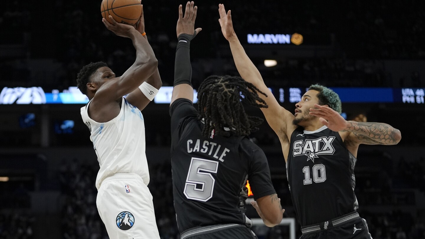 Timberwolves Beat Spurs 141-124 for 5th Straight Win