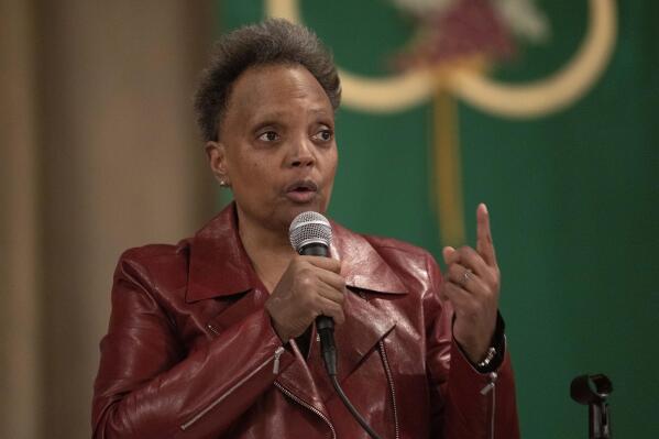 FIlE - Chicago Mayor Lori Lightfoot participates in a forum with other Chicago mayoral candidates hosted by the Chicago Women Take Action Alliance Jan. 14, 2023, at the Chicago Temple in Chicago. Lightfoot made history four years ago as the first Black woman and first openly gay person to serve as Chicago mayor. But her bid for a second term is in question amid concerns about continuing high crime in the nation’s third-largest city and accusations that she can be overly hostile and sometimes flat-out mean. (AP Photo/Erin Hooley, File)