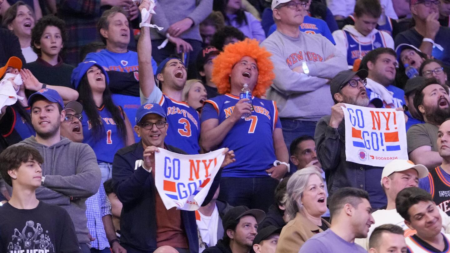 Blue Wigs and Bad Words: Knicks Fans Are Ready for the Playoffs