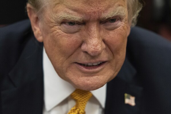Former President Donald Trump appears at a Manhattan criminal court as jury deliberations are expected to begin in his hush money criminal trial, Wednesday, May 29, 2024, in New York. (Pool Photo by Yuki Iwamura/via Associated Press)