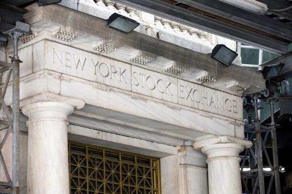 FILE - The New York Stock Exchange on Wednesday, June 29, 2022 in New York. (AP Photo/Julia Nikhinson, File)