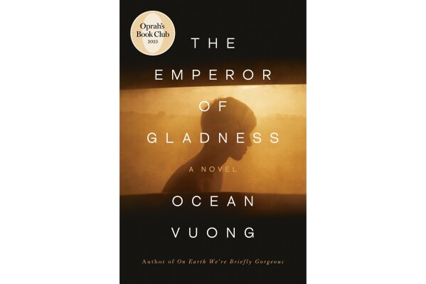 This cover image released by Penguin Press shows "The Emperor of Gladness" by Ocean Vuong. (Penguin Press via AP)