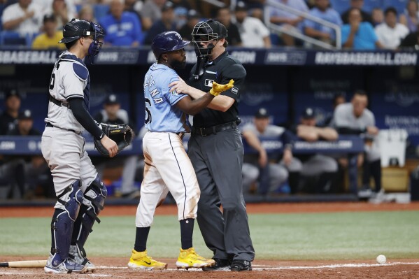 Rays improve to 30-9 after beating Yankees 8-2 behind Josh Lowe's