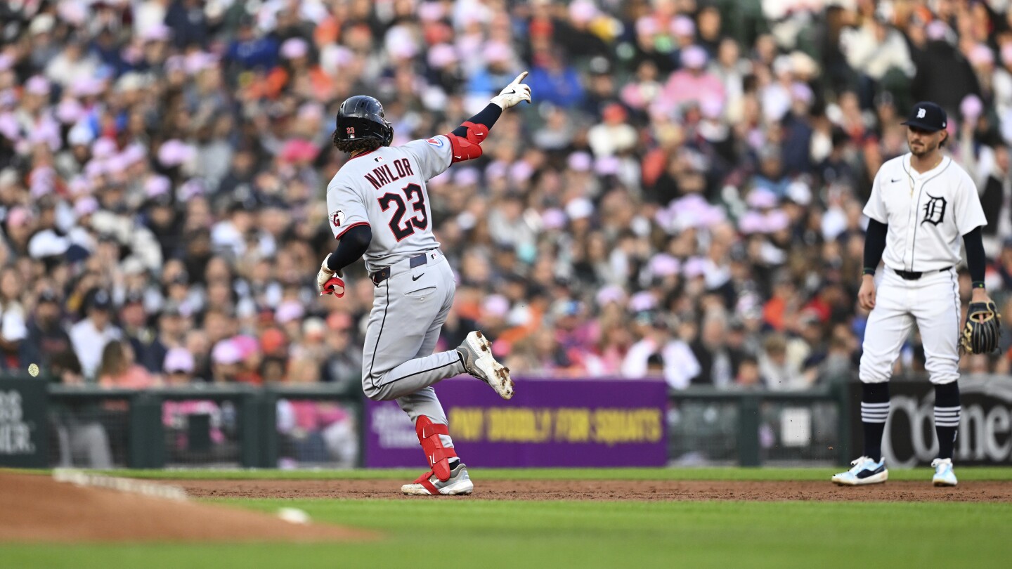 Guardians use 4-run 10th inning to beat Tigers 7-5 after falling behind early