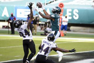 Baltimore Ravens vs. Philadelphia Eagles, October 18, 2020