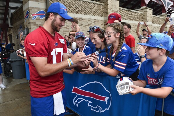 Bills QB Allen basks in celebrity and football, while trying to