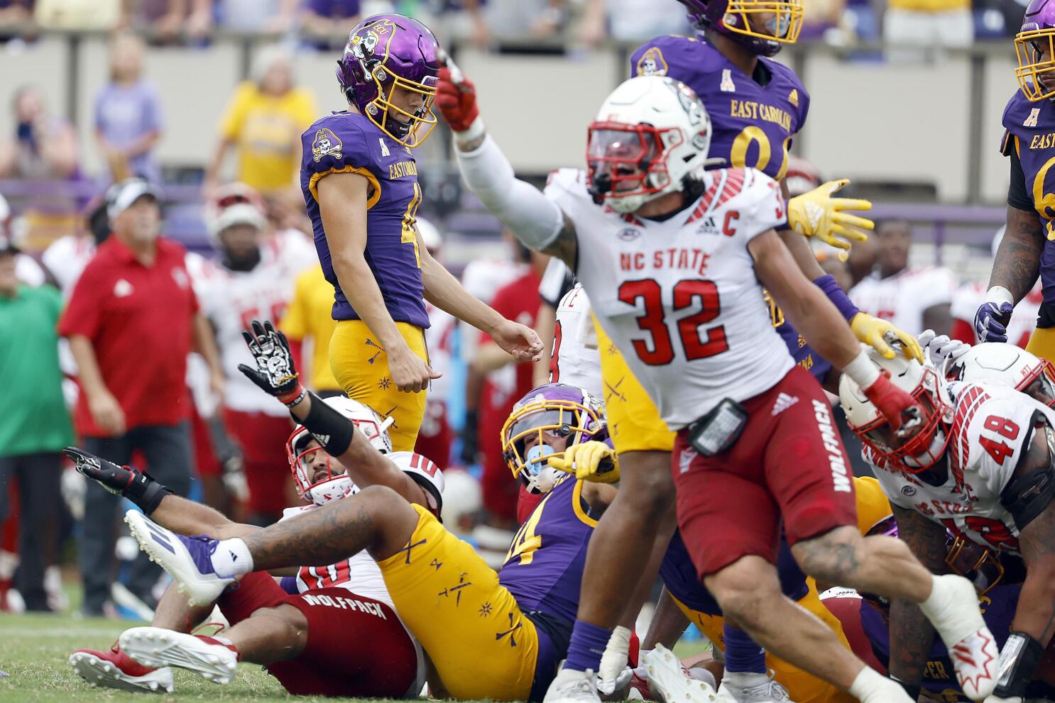 East Carolina kicker Owen Daffer's misses end NC State upset bid