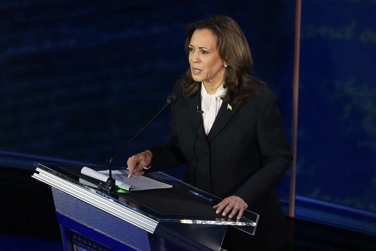 Kamala Harris gives a forceful defense on abortion rights