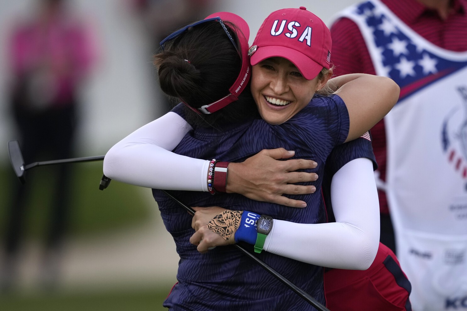 Nelly Korda leads Americans to a record-setting 6-2 margin on first day of Solheim Cup