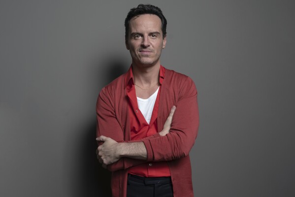 Andrew Scott poses for a portrait to promote the film "All of Us Strangers" on Tuesday, Nov. 28, 2023, in New York. (Photo by Christopher Smith/Invision/AP)