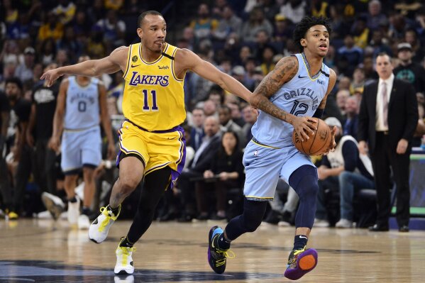 Morant has 27 points, 14 assists as Grizzlies defeat Lakers