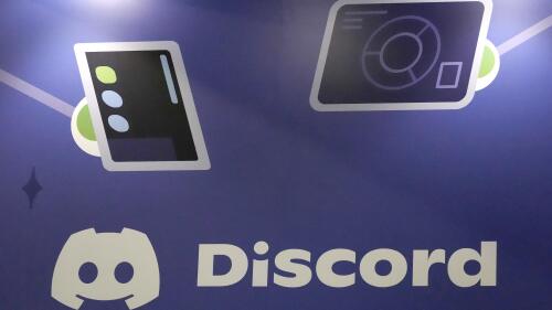 FILE - A display Discord stands at the company's booth at the Game Developers Conference 2023 in San Francisco, March 22, 2023. The social app Discord, a favorite of gamers, inadvertently fostered internal strife after announcing on Wednesday, May 3, that its millions of members will have to pick new usernames. (AP Photo/Jeff Chiu, File)