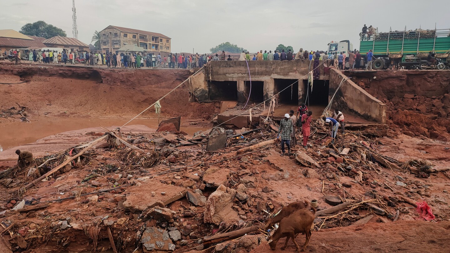 Death toll reaches 151 in north-central Nigerian town submerged in floods, thousands displaced
