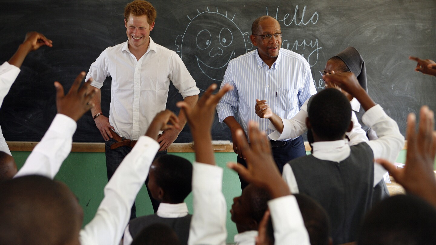 LONDON AP — The chairperson of an African charity co founded