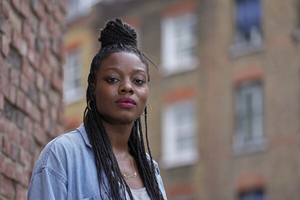 Nia DaCosta, director of the upcoming film "The Marvels," poses for a portrait in London, Friday, Sept. 1, 2023. (AP Photo/Kin Cheung)