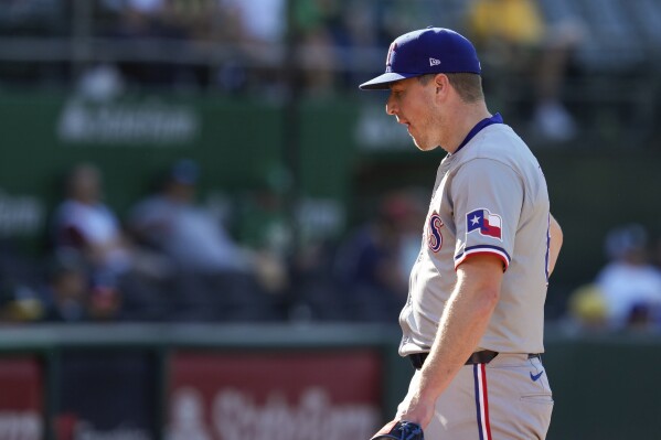 Rangers put reliever Josh Sborz on IL for the 2nd time this year with right rotator cuff strain