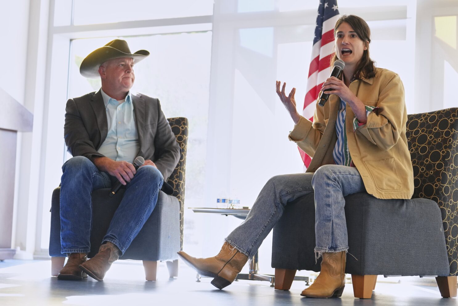 She won a Trump district as a Democrat. Now she faces ire from the left