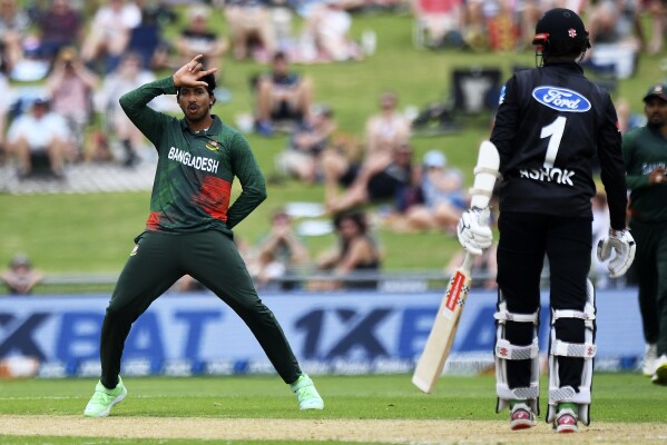 Bangladesh beats New Zealand by 9 wickets in 3rd ODI; NZ wins series 2-1 | AP News