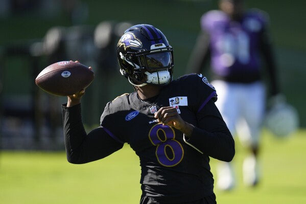 Lamar Jackson has a new offensive coordinator and some flashy new receiving playmakers in Baltimore | AP News