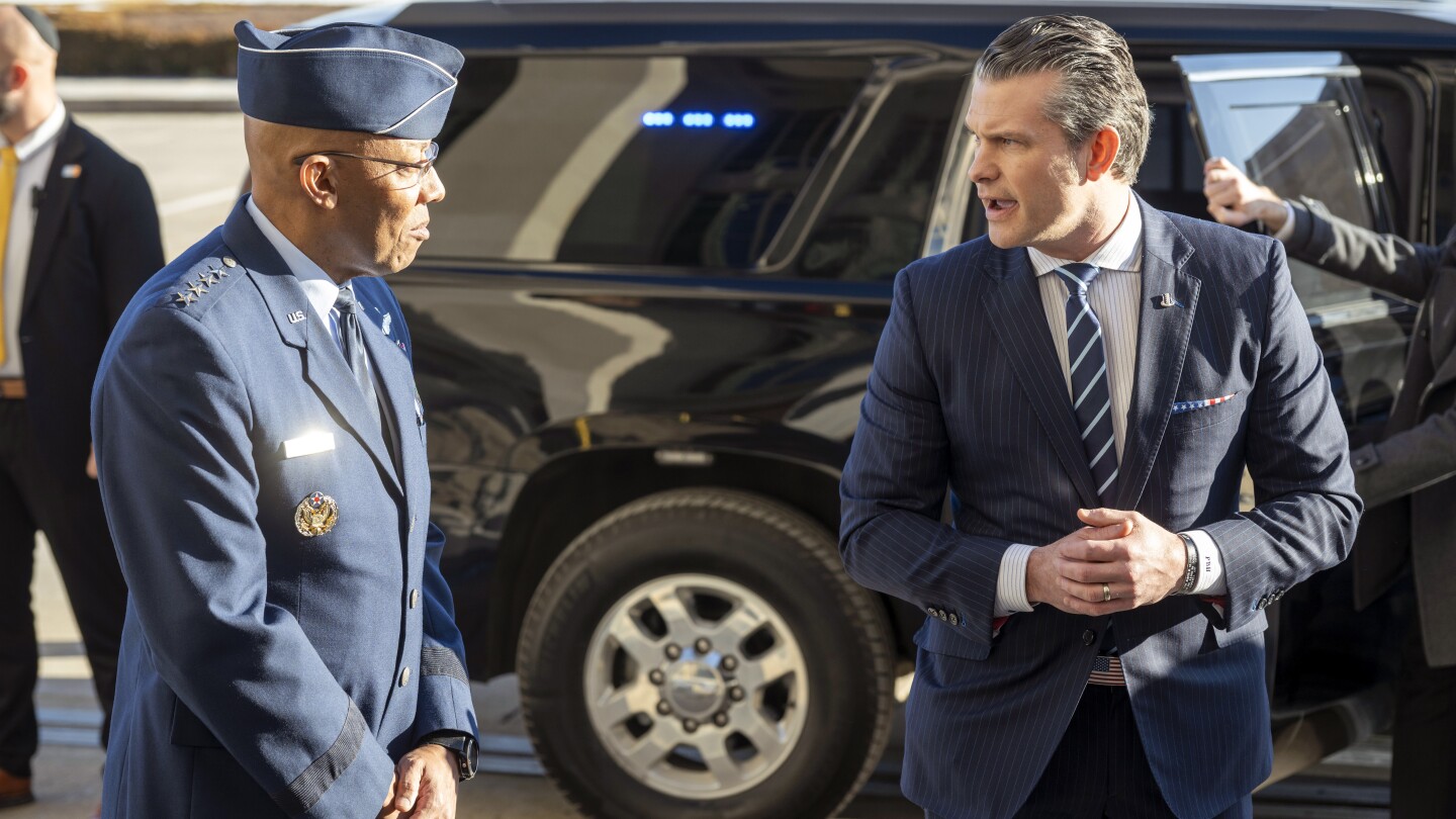Hegseth defends Trump's firings of Pentagon leaders and says there may be more dismissals
