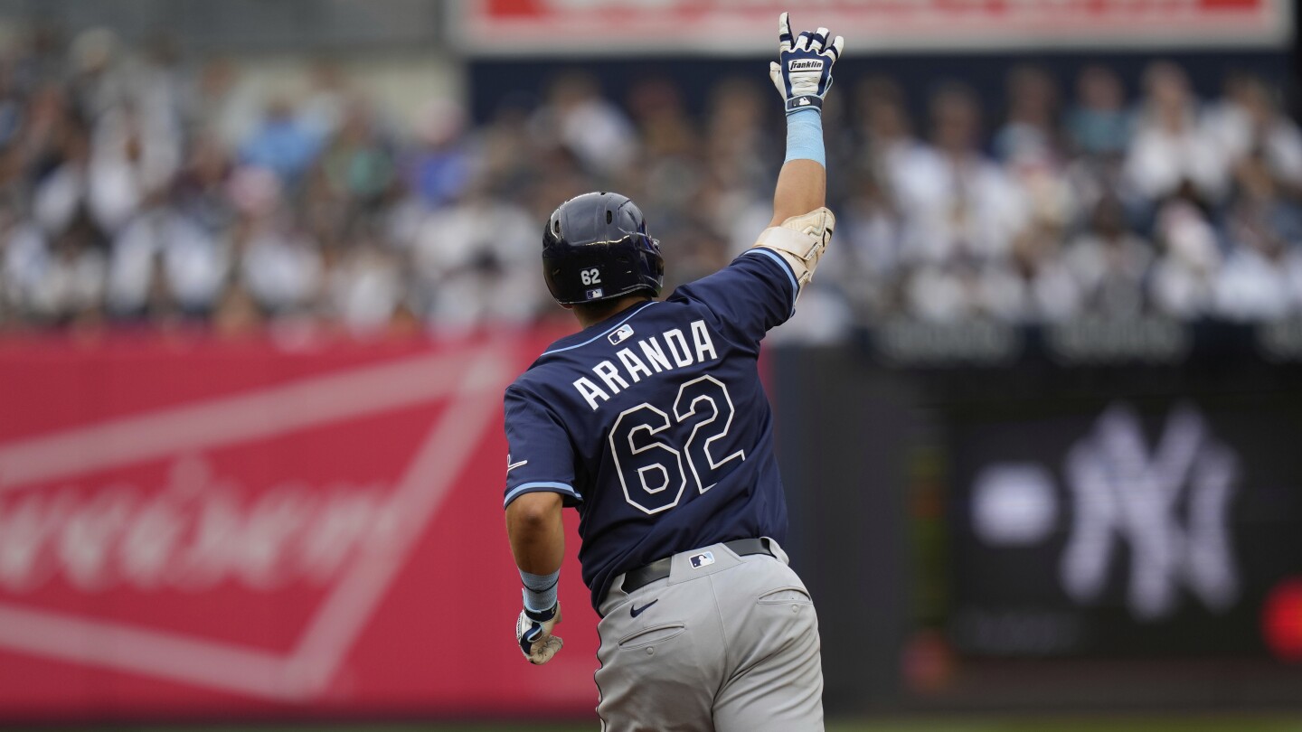 Aranda, Rays Top Yankees 7-5; Judge Streak Continues