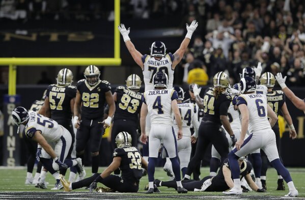 Blown call, Zuerlein's FG send Rams to Super Bowl