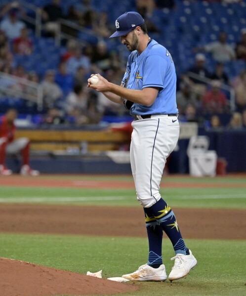 Tampa Bay Rays - Mens Turn Back The Clock Light Blue Game Stitched