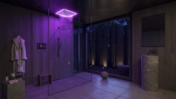 This photo provided by Thermasol, shows a Total Wellness Package Steam Shower. (Thermasol via AP)