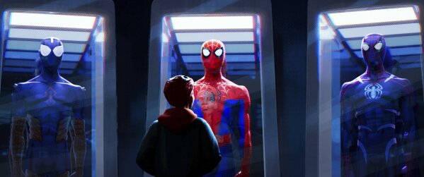 
              This image released by Sony Pictures Animations shows a scene from "Spider-Man: Into the Spider-Verse." The film was nominated for an Oscar for best animated feature. The 91st Academy Awards will be held on Sunday. (Sony Pictures Animation via AP)
            