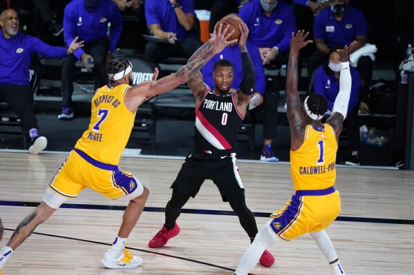 Lakers have no answer for Damian Lillard in loss at Portland - Los Angeles  Times