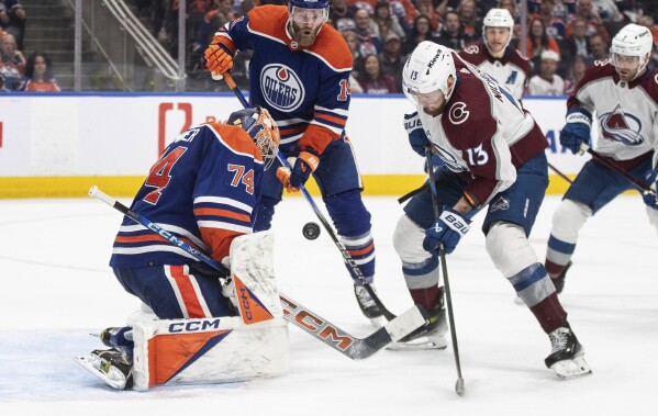 Lehkonen scores last-second goal to lift Avalanche over Oilers 3-2 in OT, Sports