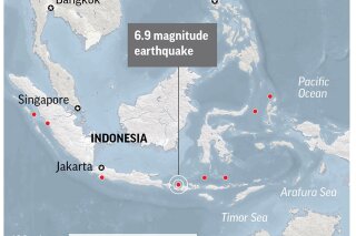 AT 19 Aug 2018 14:56:27 UTC, an earthquake was reported at 4.5 km (2.8 mi) S of Belanting, Indonesia.