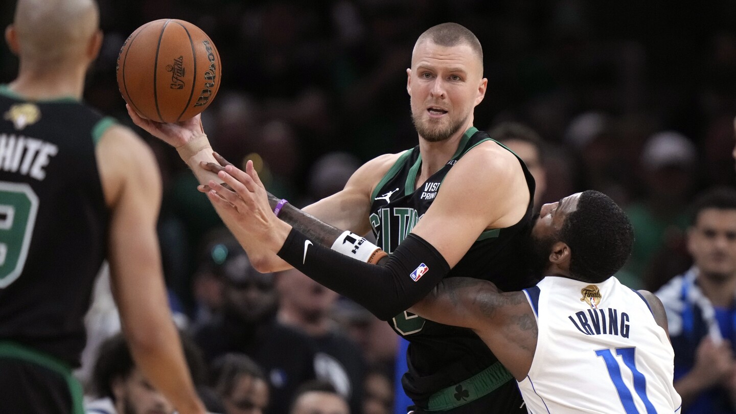 Celtics’ Porzingis has a rare tendon problem in his lower left leg and is questionable for Game 3 of the NBA Finals.